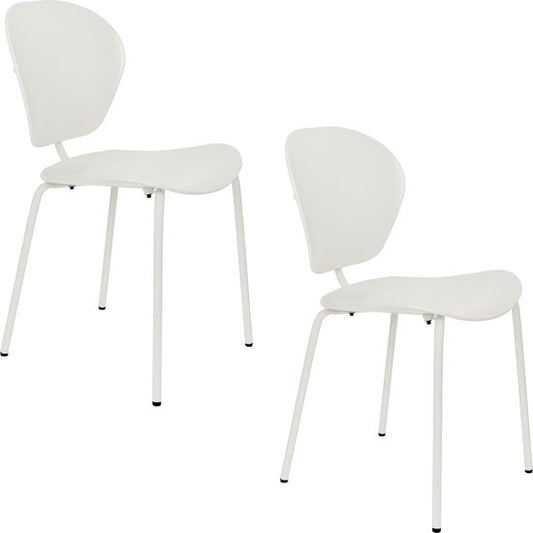Zuiver The Ocean Chair Esszimmerstühle Coconut Milk - 2er Set