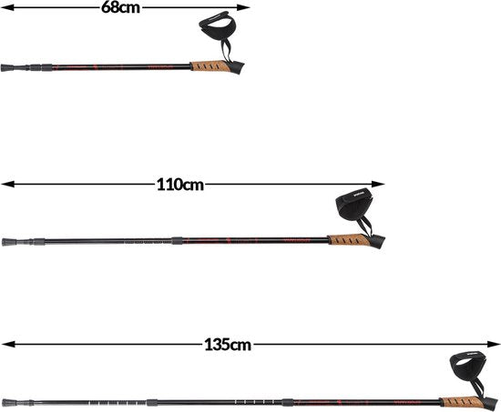 Sportana Sportana Nordic Walking Stöcke - rot