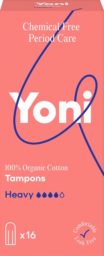 Yoni Bio-Baumwoll-Tampons Heavy 16 Stück