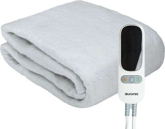 Auronic Electric Blanket XL - 190x90cm - 1 Person - 2 Wärmezonen - Heizdecke - Weiß