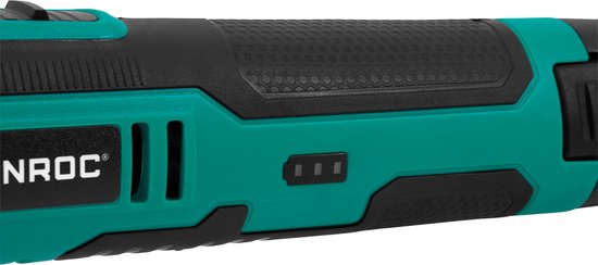 VONROC Akku-Multitool 12V - mit Spachtel, Tauchsägeblatt, Schleifblock und Schleifpapier - Inkl. Akku und USB-Kabel