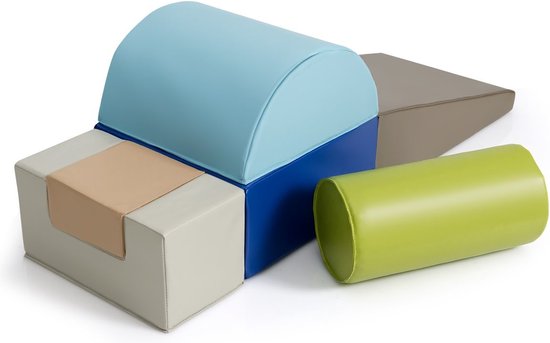 Coast 6-teilige weiche Bauklötze, große Bauklötze für Kinder, Riesenbauklötze, Schaumstoffbauklötze, braun