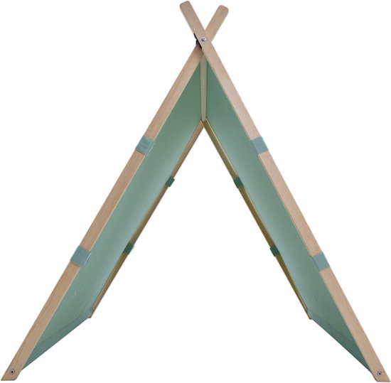 Sunny Como Spielzelt Grün - Wigwam Tipi Zelt für Kinder - Stangen FSC Holz - 123x106x107cm