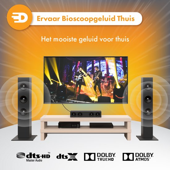 Drivv. Optisches Premium Toslink-Kabel - Optisches Audiokabel - Soundbar - Stecker zu Stecker - 3 Meter - Schwarz