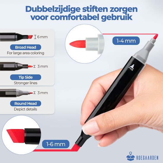 Roegaarden Twinmarkers 168 Stück - Marker - Alkoholmarker - Einfache Lagerung