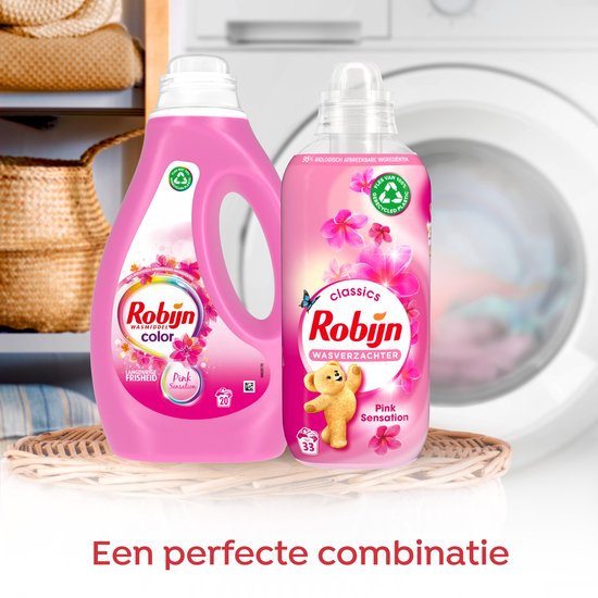 Robijn Color Pink Sensation Flüssigwaschmittel 20 Waschgänge