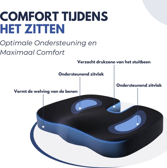 Softsie Sitzkissen Orthopädische und ergonomische - Bounce Kissen - Sitzkissen - Keilkissen - Auto - Sitzkissen