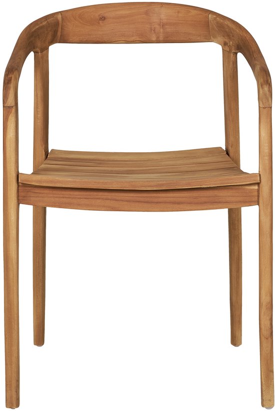 House Nordic Dining Chair Otero - Teak - Skandinavisches Design - Mit Armlehnen - Natürlich - 1 Stück