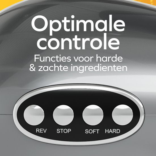 KitchenBrothers Slowjuicer XL - Entsafter - Gemüse- und Obstpresse - 43 mm und 70 mm Einfüllöffnung - 500 ml - Grau