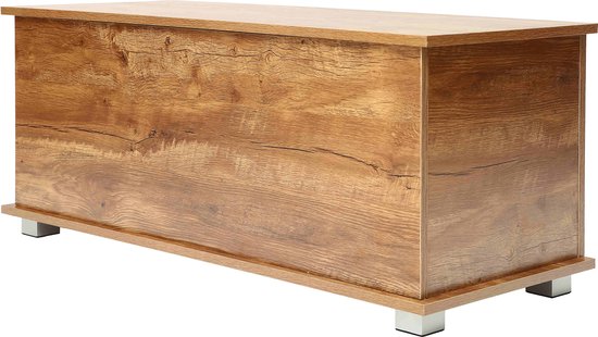 VDD - Aufbewahrungsbox - Spielzeugtruhe - 100 cm breit - Vintage - braun