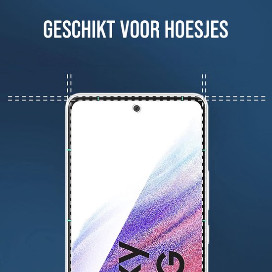 Podec Displayschutzfolie passend für Samsung Galaxy A53 - gehärtetes Schutzglas - transparent und kratzfest - gehärtetes Glas - 3 Stück