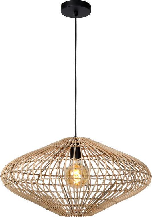 Lucide MAGALI - Hängeleuchte - Ø 56 cm - 1xE27 - Natur - Japandi