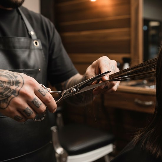 ProTrue Friseurset - 12-teiliges Haarscheren-Set - Friseurschere - Ausdünnungsschere - Coupe-Schere