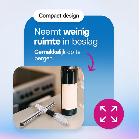 Roegaarden Weinkühler Stick - Weinkühler - Inklusive Ausgießer - Inklusive Stopfen
