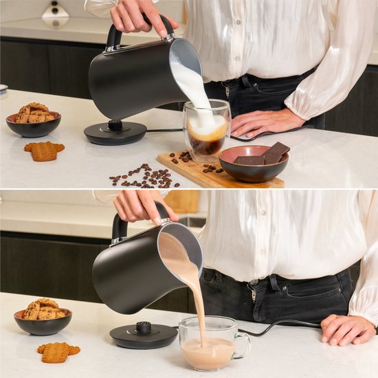 AoraKitchen Elektro-Milchaufschäumer - 5-in-1 - Milchaufschäumer - 500ML - Touch - Milchaufschäumer