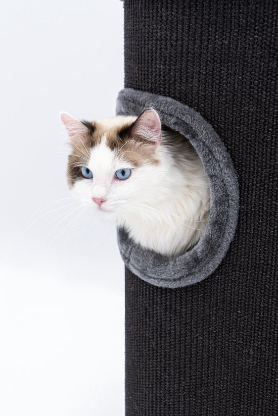 Petrebels Dome 80 Kratztonne für Katzen -Pfeffer - Ø 45 x 80 cm - stabil