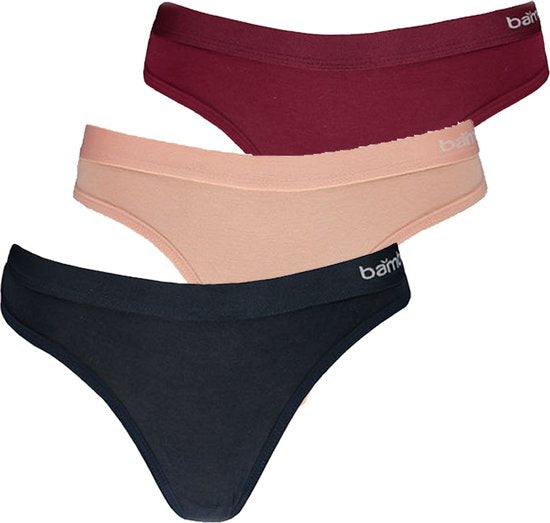 Bambus-String für Damen, 3er-Pack – Größe XL