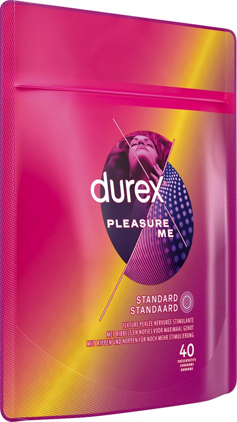Durex Kondome – Pleasure Me – 40 Stück – Vorteilspackung