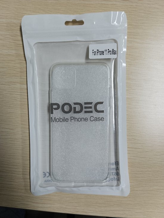 Podec Phone Case Transparent Passend für iPhone 11 pro max Case Transparent und Displayschutzfolie Schutzglas