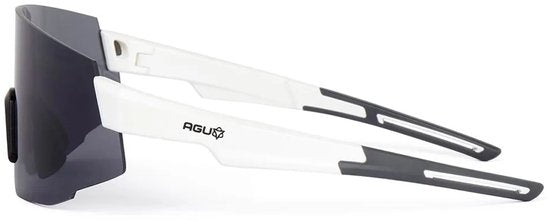 AGU Vigor Unisex-Brille – Weiß – UV400-Gläser – Antibeschlagbeschichtung – 2 Ersatzgläser – Antiallergene Bügel – Inklusive Aufbewahrungsetui