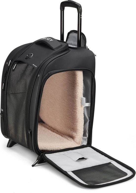 DELSEY PARIS Trolley Reisetasche Raspail 2R Pet Carrier Schwarz 48cm