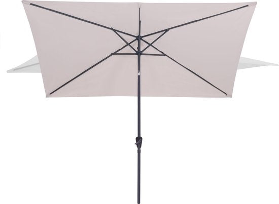VONROC Premium Sonnenschirm Rapallo - 200x300cm - Neigbar - UV-beständiges Tuch - Beige