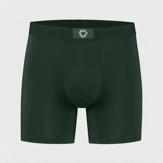Fibershirts Anti-Schweiß-Boxershorts – Integriertes Schweißpolster – Atmungsaktives MicroModal – Anti-Transpirations-Funktion – Herren – Größe XXL – Grün