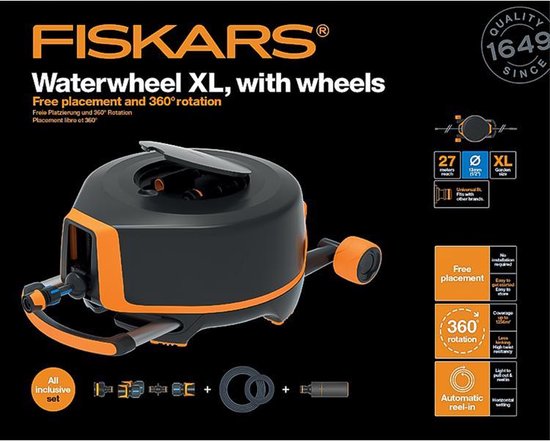 Fiskars Schlauchaufroller XL - 20m