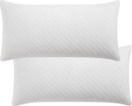 Juskys 2 Stück Kopfkissen / Schlafkissen / Kopfkissen - 40 x 80 cm - Memory Foam
