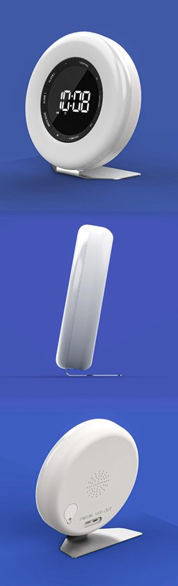 Denver Wake Up Light - FM Radiowecker - Snooze - Lichtwecker - Weißes Rauschen - CRL342