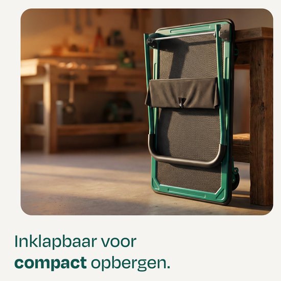 VONROC Plattformwagen - klappbar - Tragfähigkeit max. 300 kg - große Ladefläche 90x60 cm - Transportwagen - inklusive Zurrgurte