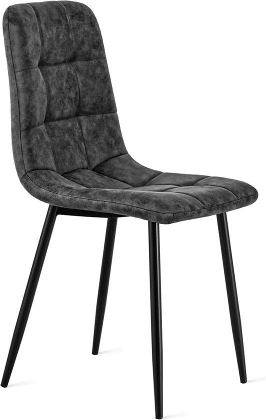 Refurna - Esszimmerstuhl Yerevan Mikroleder Anthrazit