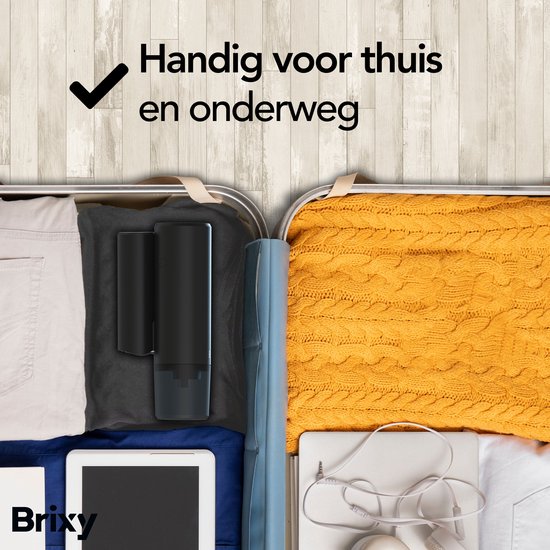 Brixy Clothes Steamer - Leistungsstarke Hand Steamer - Steamer Kleidung und Möbel - Inklusive Aufbewahrungstasche - Anthrazit