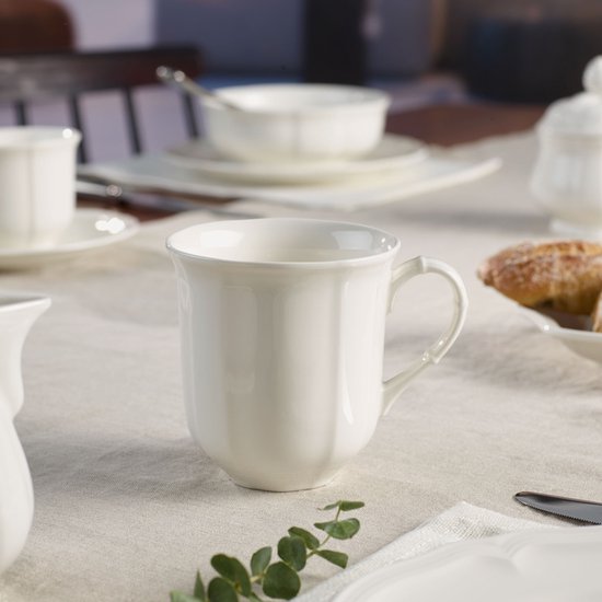 Villeroy & Boch Manoir Becher mit Henkel – 0,30 l – Weiß