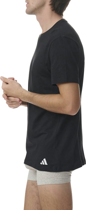 Adidas T-Shirt mit Rundhalsausschnitt für Herren (3er-Pack) – Größe L