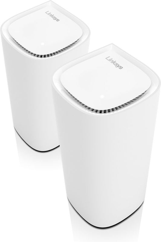 Linksys MX6202 Velop Pro - Mesh WiFi - WiFi-Verstärker - WiFi 6E - 5400 Mbps - 2er-Pack - Weiß