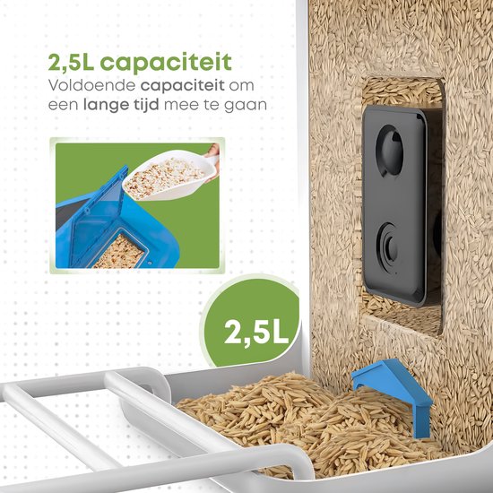 Vierbeiner - Vogelfutterautomat - Vogelhaus mit Kamera - AI-Vogelerkennung - 1080 HD - Audio