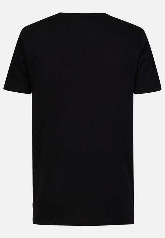 Petrol Industries Herren-T-Shirts 3er-Pack – Rundhalsausschnitt – Baumwolle – Regular Fit – T-Shirt-Set mit kurzen Ärmeln – 3er-Pack – Schwarz – Größe XL