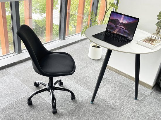 VDD - Bürostuhl - Stuhl - Bürostühle für Erwachsene - Bürostuhl - Bürostuhl mit Rollen - Bürostuhl schwarz - Wannenstuhl - Wannenstühle - Wannenstuhl schwarz