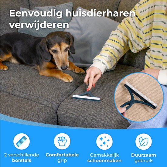 Nuvance - Tierhaarentferner - Katzenhaarentferner - Hundehaarentferner - Fusselentferner - Blau