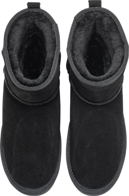 Hausschuhe Damen - Hausschuhe - Damenstiefel - Rutschfest - Memory Foam Fußbett - Schwarz - Größe 41