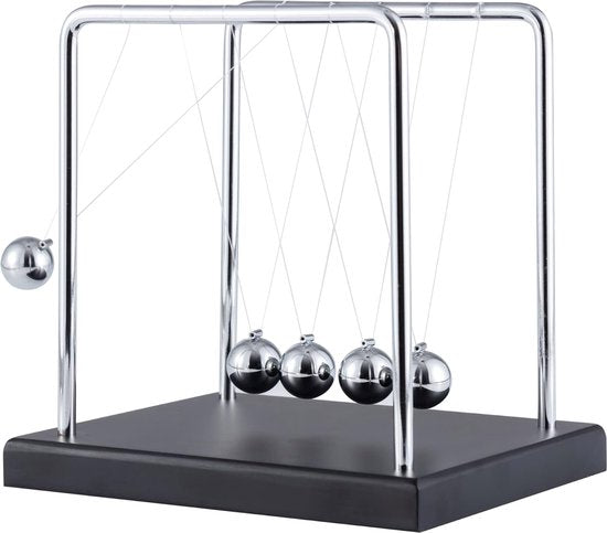 Newton Wiege XL - Hochwertiges Newton Pendel - Kugeln - Büro - Dekoration - Physik - Zubehör - Büro