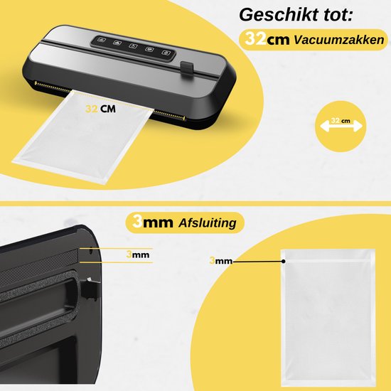 VAIVE Vakuumverpackungsmaschine - Foodsaver - Siegelgerät - Vakuummaschine