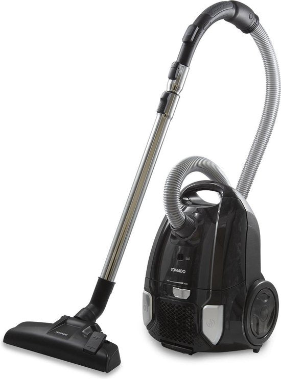 Tomado TVC3001B - Leistungsstarker Staubsauger mit Beutel - HEPA-13-Filter - Kabellänge 7 Meter - Schwarz