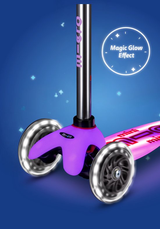Micro Mini Deluxe LED Scooter - Glow Plus Scooter für Kinder von 2-6 Jahren - max 50 kg
