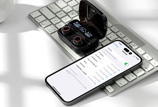 Vlectro - Bluetooth-Kopfhörer mit Ladeetui zum Aufladen Ihres Smartphones - 1 Set