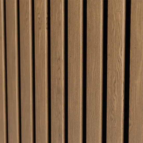 Akustik-Wandpaneele - 4er-Set - schallabsorbierendes MDF & PET-Schaum - Natur dunkel - 120 x 60 x 1,8 cm