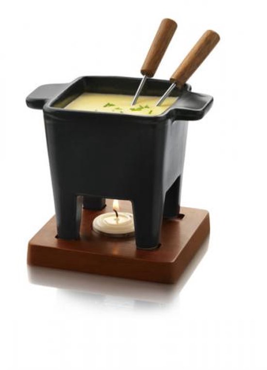 Boska Tapas Fondue-Set Nero - Fondue-Set - für 175 Gramm Käse - 300 ml