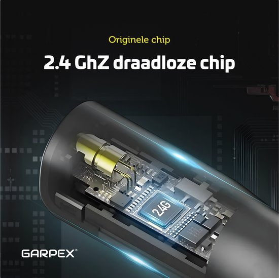 Garpex® Wireless Presenter - Präsentationsklicker - Wireless Presenter - Powerpoint-Fernbedienung - Laserpointer - Wireless