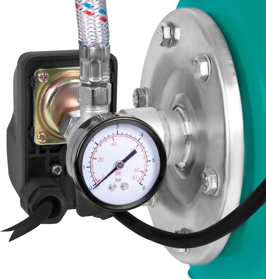 VONROC Hydrophor-Pumpe / Hydrophor-Set mit Druckschalter - 800W - 3300l/h - 19L Tank - Kunststoff-Pumpengehäuse